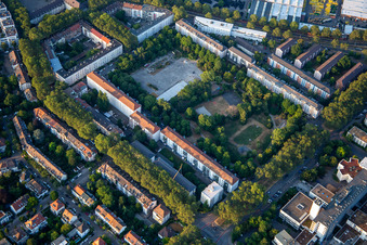 Pfalzplatz (former underground bunker) in the district Lindenhof in Mannheim in the state Baden-Wuerttemberg, Germany