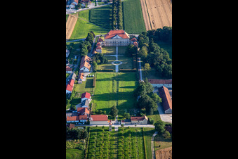 Aerial view of Dornau Castle in Dornava in the state Slovenia, Slovenia