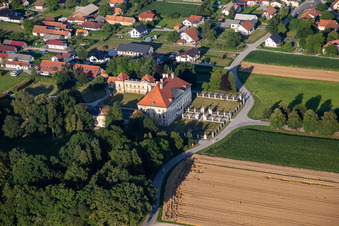 Oblique view of Dornau Castle in Dornava in the state Slovenia, Slovenia