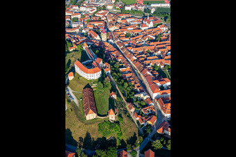 Prešernova ulica under the castle in Ptuj in the state Slovenia, Slovenia