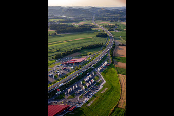 Traffic jam on the E59 in Maribor in the state Slovenia, Slovenia