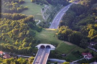 Green bridge over the E59 in Maribor in the state Slovenia, Slovenia