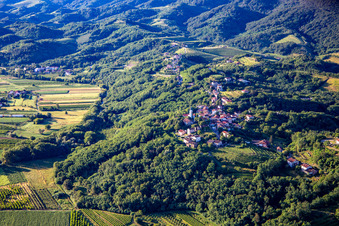 Aerial view of Vogrsko Manor in Renče-Vogrsko in the state Slovenia, Slovenia