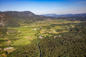 Lijak Valley from the west in Nova Gorica in the state Slovenia, Slovenia