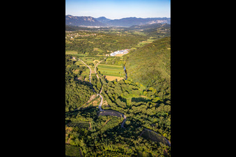 Vipava Valley from the west in Ajdovščina in the state Slovenia, Slovenia