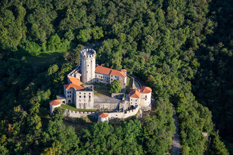 Castle / Grad Rihemberk in Nova Gorica in the state Slovenia, Slovenia out of the air
