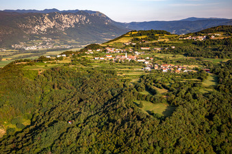 Aerial photograpy of Ajdovščina in the state Slovenia, Slovenia