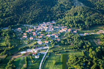 Ajdovščina in the state Slovenia, Slovenia viewn from the air