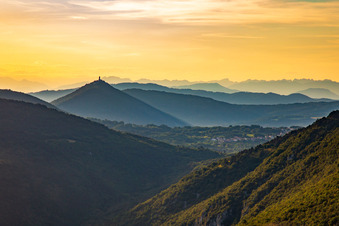 Church of Bazilika Svetogorske Matere Božje from the east in Nova Gorica in the state Slovenia, Slovenia