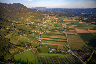 Lijak Valley from the west at sunset in Nova Gorica in the state Slovenia, Slovenia