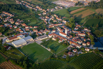 Aerial view of Renče-Vogrsko in the state Slovenia, Slovenia