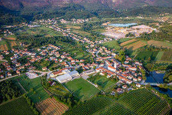 Aerial photograpy of Renče-Vogrsko in the state Slovenia, Slovenia