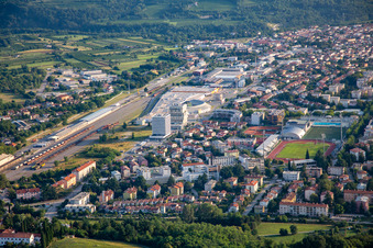 City center W from the south in Nova Gorica in the state Slovenia, Slovenia