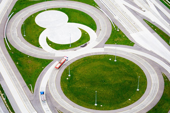Test track for trucks from Daimler in Woerth am Rhein in the state Rhineland-Palatinate