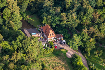 Former coat of arms forge in Pleisweiler-Oberhofen in the state Rhineland-Palatinate, Germany