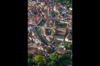 Abbatiale Saint Pierre et Paul on Quai Anselmann in Wissembourg in the state Bas-Rhin, France