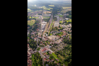 Terminal station in Wissembourg in the state Bas-Rhin, France