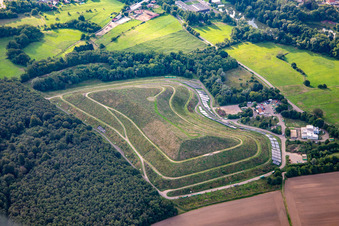 Waste disposal site (out of service) in Berg in the state Rhineland-Palatinate, Germany