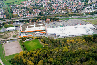 Maximilansau, Maximilian Center in the district Maximiliansau in Wörth am Rhein in the state Rhineland-Palatinate, Germany