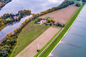 Hofgut Maxau in the district Knielingen in Karlsruhe in the state Baden-Wuerttemberg, Germany