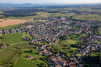 From the north in the district Freistett in Rheinau in the state Baden-Wuerttemberg, Germany