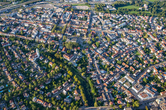 Rose Garden City Park in Kehl in the state Baden-Wuerttemberg, Germany