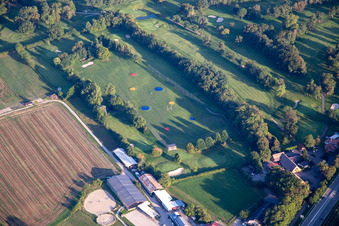 Aerial view of Golf Club Strasbourg in Illkirch-Graffenstaden in the state Bas-Rhin, France