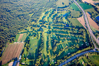 Golf Club Strasbourg in Illkirch-Graffenstaden in the state Bas-Rhin, France from above