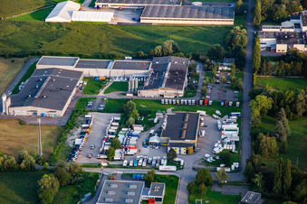 Industrial Park Zone Industriel de Krafft with Carrosserie Industrielle Kapp SA and SARL ARGRU in Erstein in the state Bas-Rhin, France