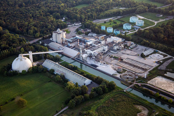 Oblique view of Sucrerie d'ERSTEIN / Cristal Union in Erstein in the state Bas-Rhin, France
