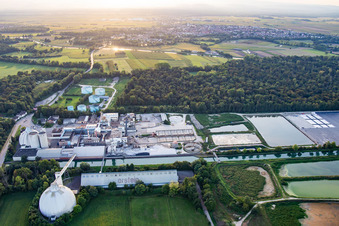 Bird's eye view of Sucrerie d'ERSTEIN / Cristal Union in Erstein in the state Bas-Rhin, France