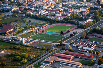 Terrain de football synthetic in Obernai in the state Bas-Rhin, France