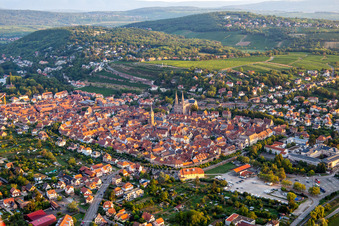 From the southeast in Obernai in the state Bas-Rhin, France
