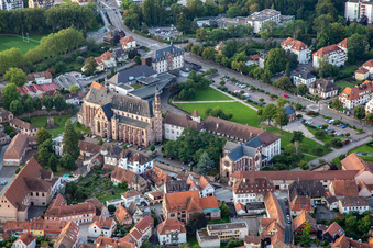 Église des Jésuites and Chapelle Notre-Dame de Molsheim at Jesuit Park in Molsheim in the state Bas-Rhin, France