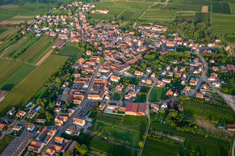 Aerial photograpy of Dahlenheim in the state Bas-Rhin, France