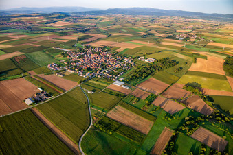 From the northeast in Saessolsheim in the state Bas-Rhin, France