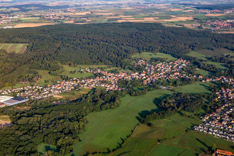 Oblique view of Mertzwiller in the state Bas-Rhin, France