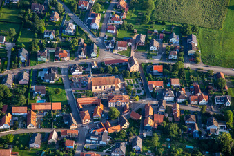 Cemetery in Eschbach in the state Bas-Rhin, France