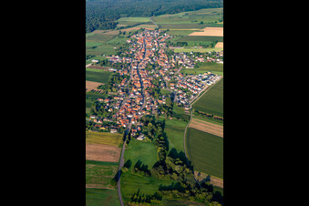 From the east in Eschbach in the state Bas-Rhin, France