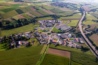 Commercial area in Soultz-sous-Forêts in the state Bas-Rhin, France