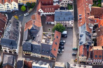 Marktgasse and Mohren-Apotheke in Meisenheim in the state Rhineland-Palatinate, Germany