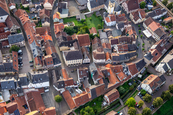 Reporting Square and Untergasse in Meisenheim in the state Rhineland-Palatinate, Germany