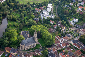 Castle Square and Castle Church Meisenheim in Meisenheim in the state Rhineland-Palatinate, Germany