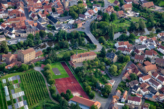 Organic farm Bannmühle and gymnastics club Odernheim am Glan 1890 eV in Odernheim am Glan in the state Rhineland-Palatinate, Germany