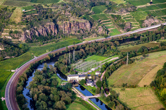 Hydroelectric power station substation in Niederhausen in the state Rhineland-Palatinate, Germany