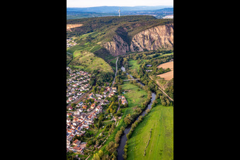 Nahe valley floodplains in Norheim in the state Rhineland-Palatinate, Germany