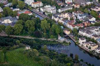 Elisabethenwehr and Elisabethenquelle in Bad Kreuznach in the state Rhineland-Palatinate, Germany