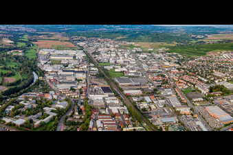 Panorama Industrial Park North in Bad Kreuznach in the state Rhineland-Palatinate, Germany