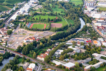 Friedrich Moebus Stadium in Bad Kreuznach in the state Rhineland-Palatinate, Germany