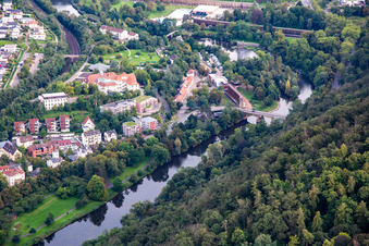Salinen Park in Bad Kreuznach in the state Rhineland-Palatinate, Germany